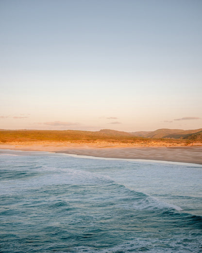 Golden Coastal Waves