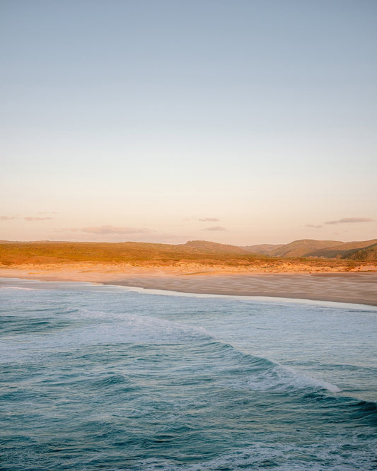 Golden Coastal Waves