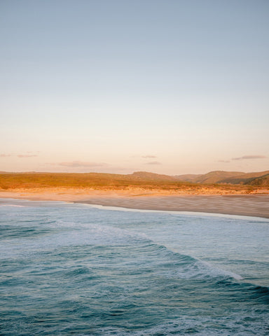 Golden Coastal Waves