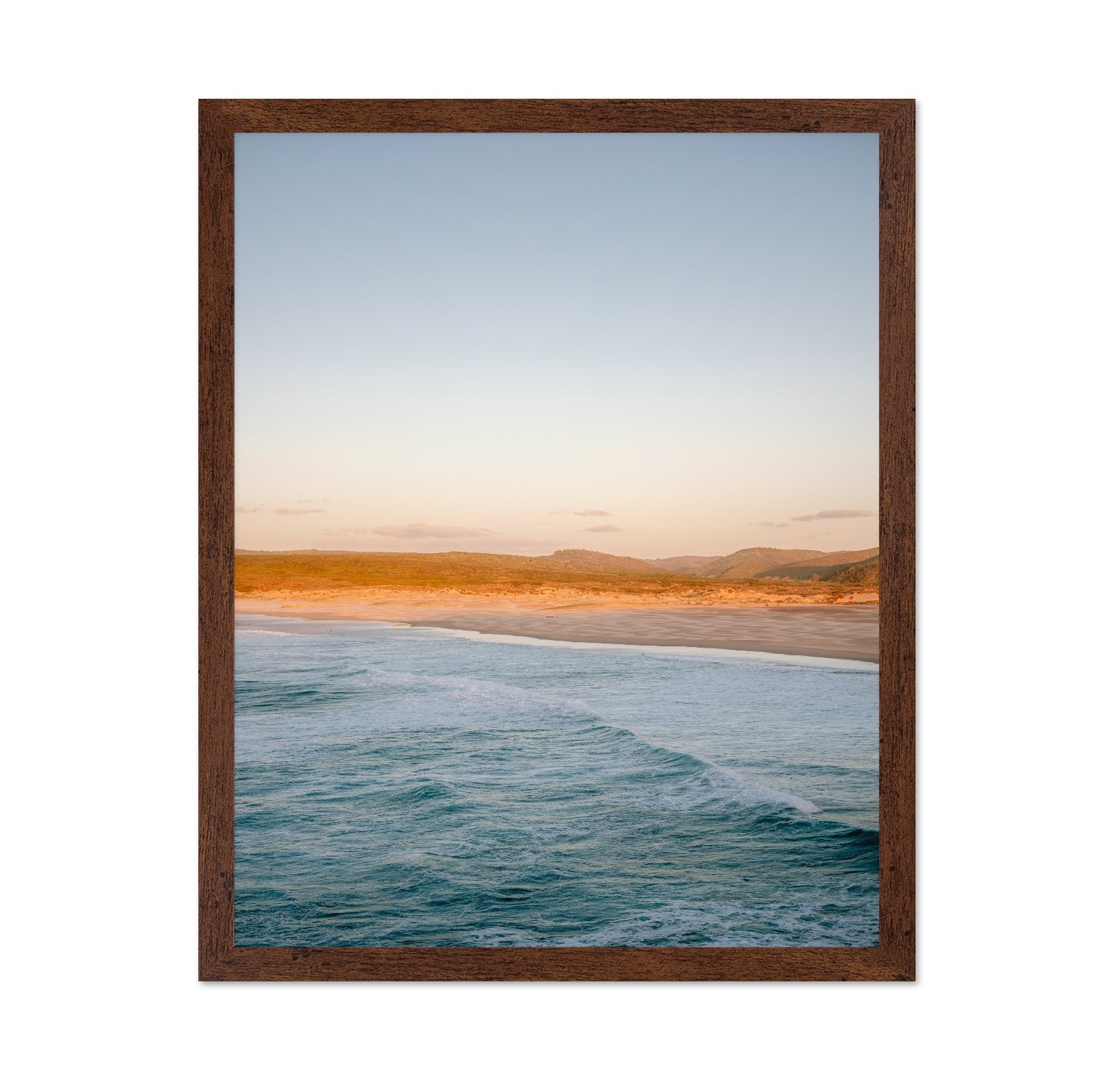 Golden Coastal Waves