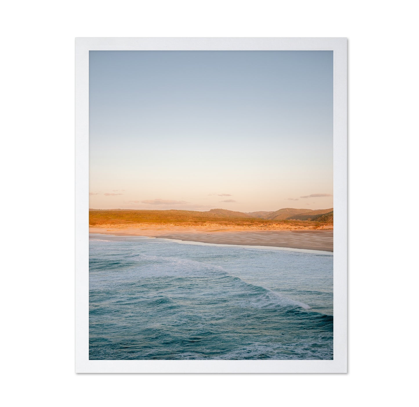 Golden Coastal Waves