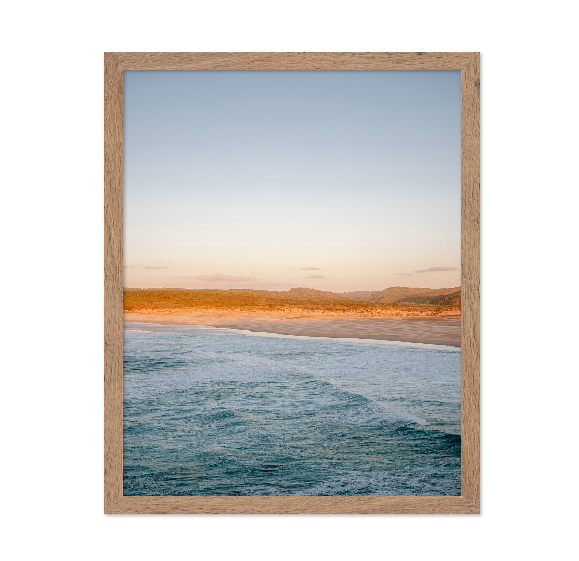 Golden Coastal Waves