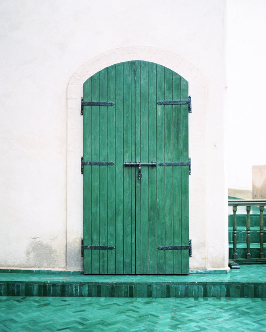 Green Arch Door