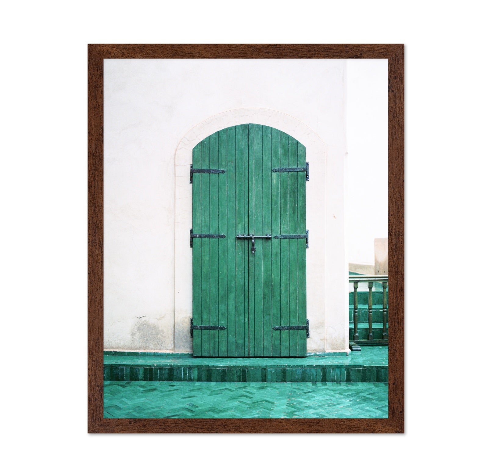 Green Arch Door