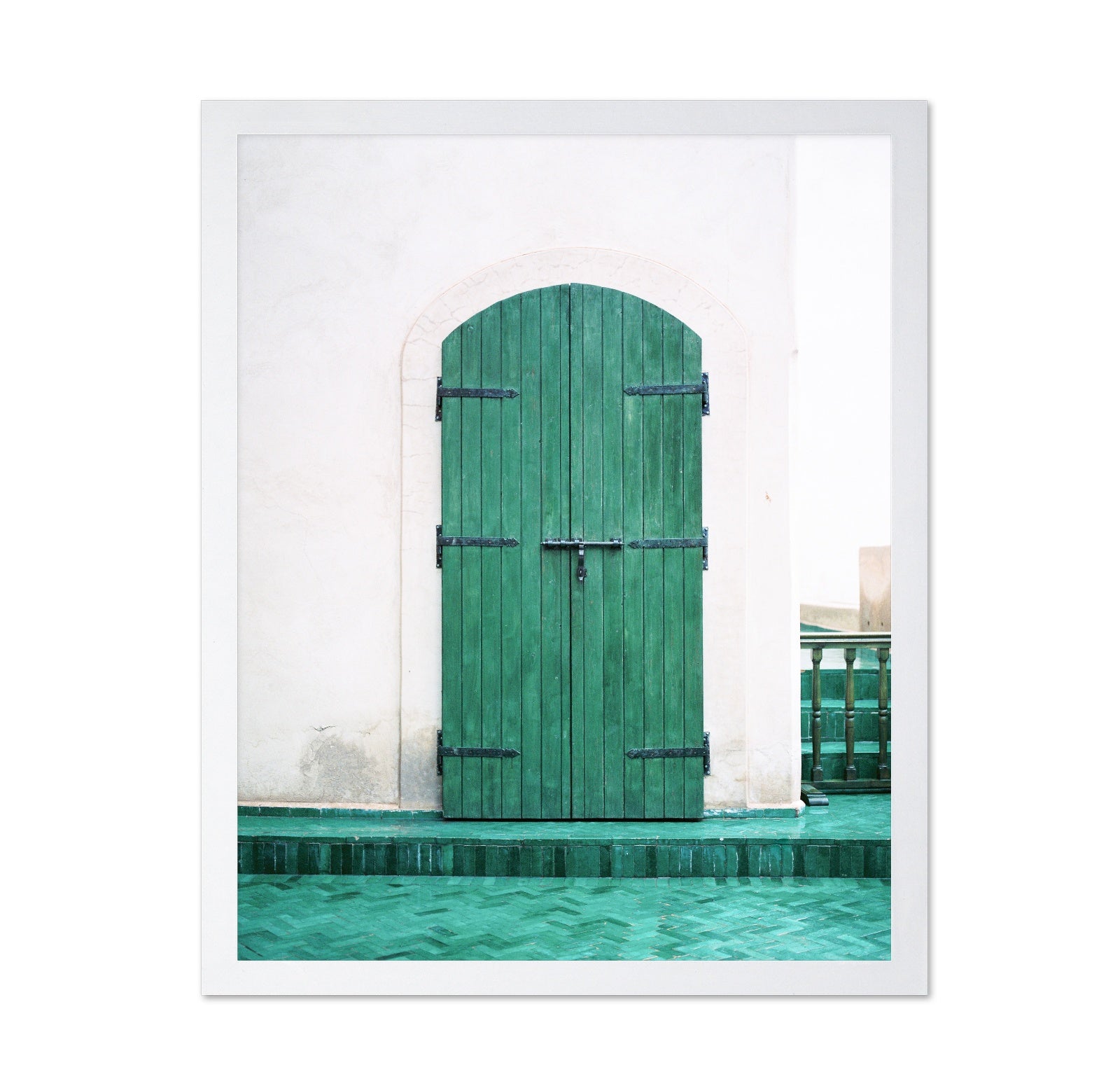 Green Arch Door