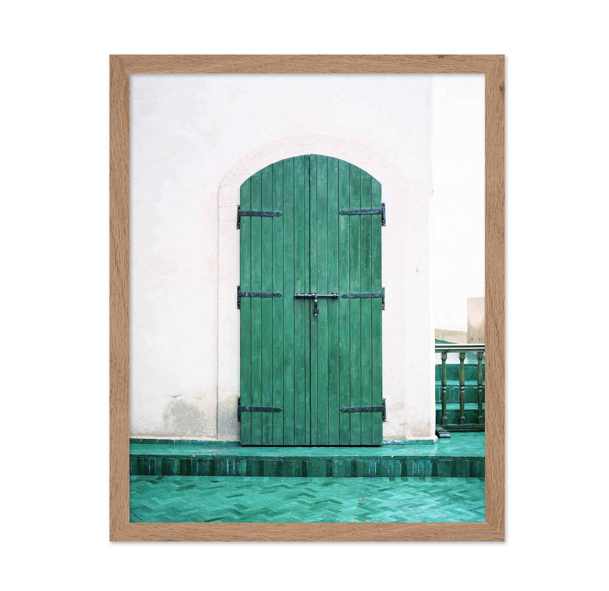 Green Arch Door