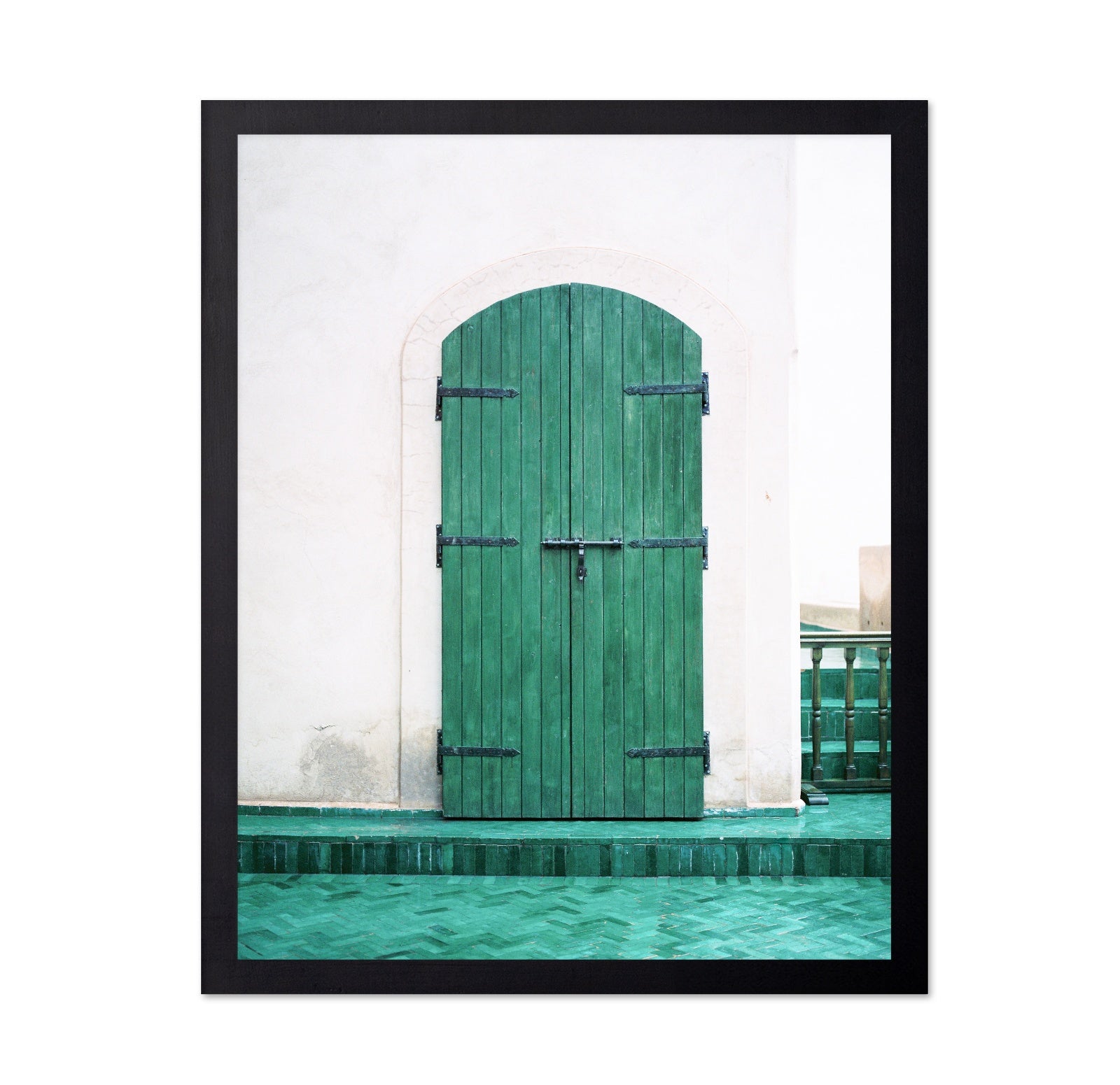 Green Arch Door