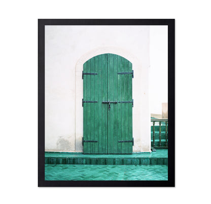 Green Arch Door