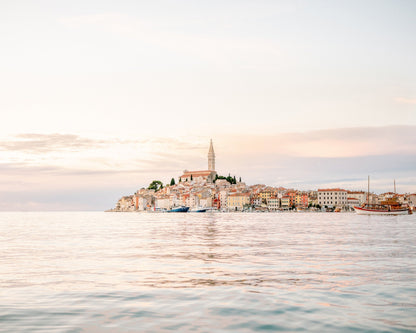 Coastal Town Sunset