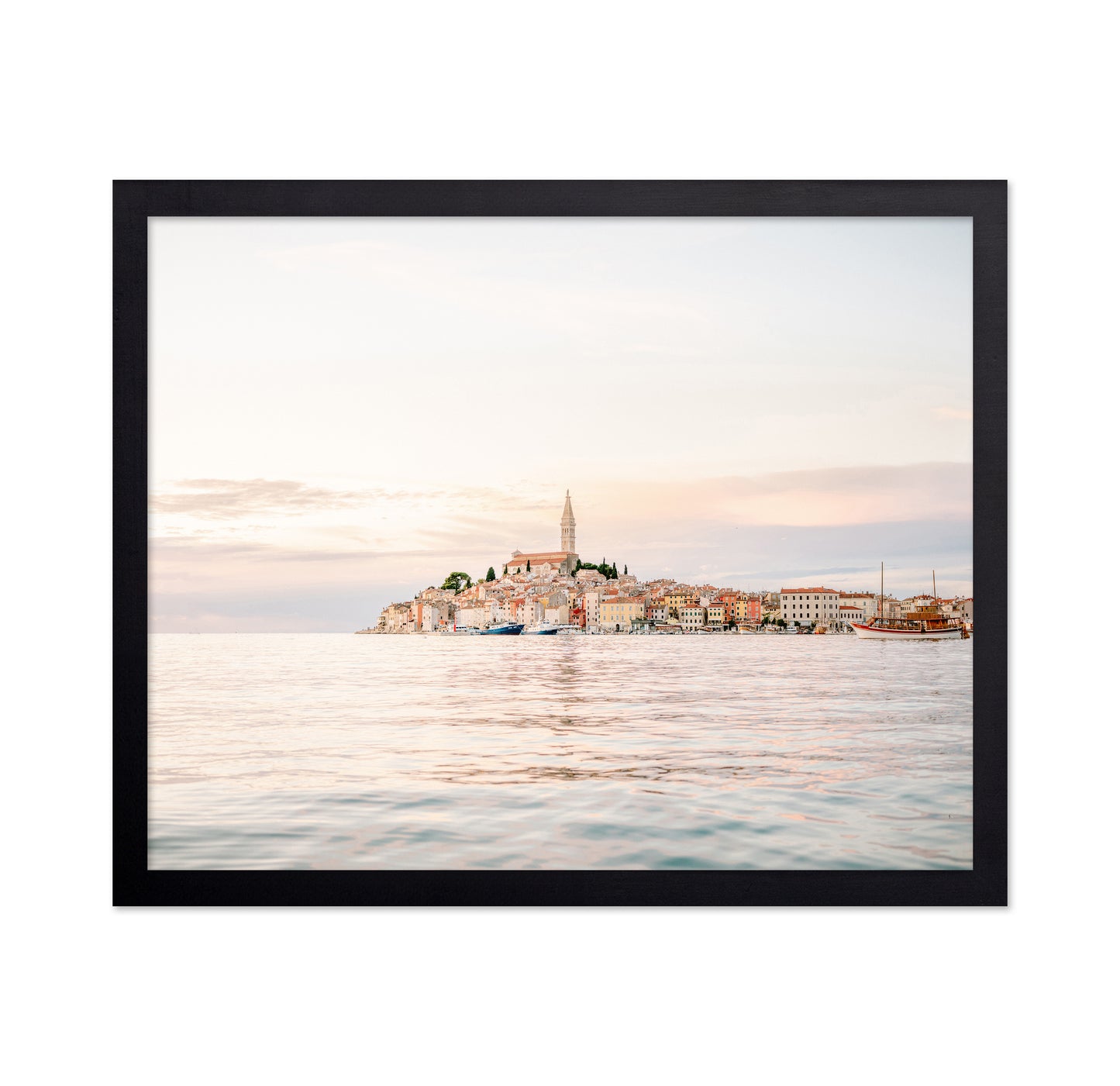 Coastal Town Sunset