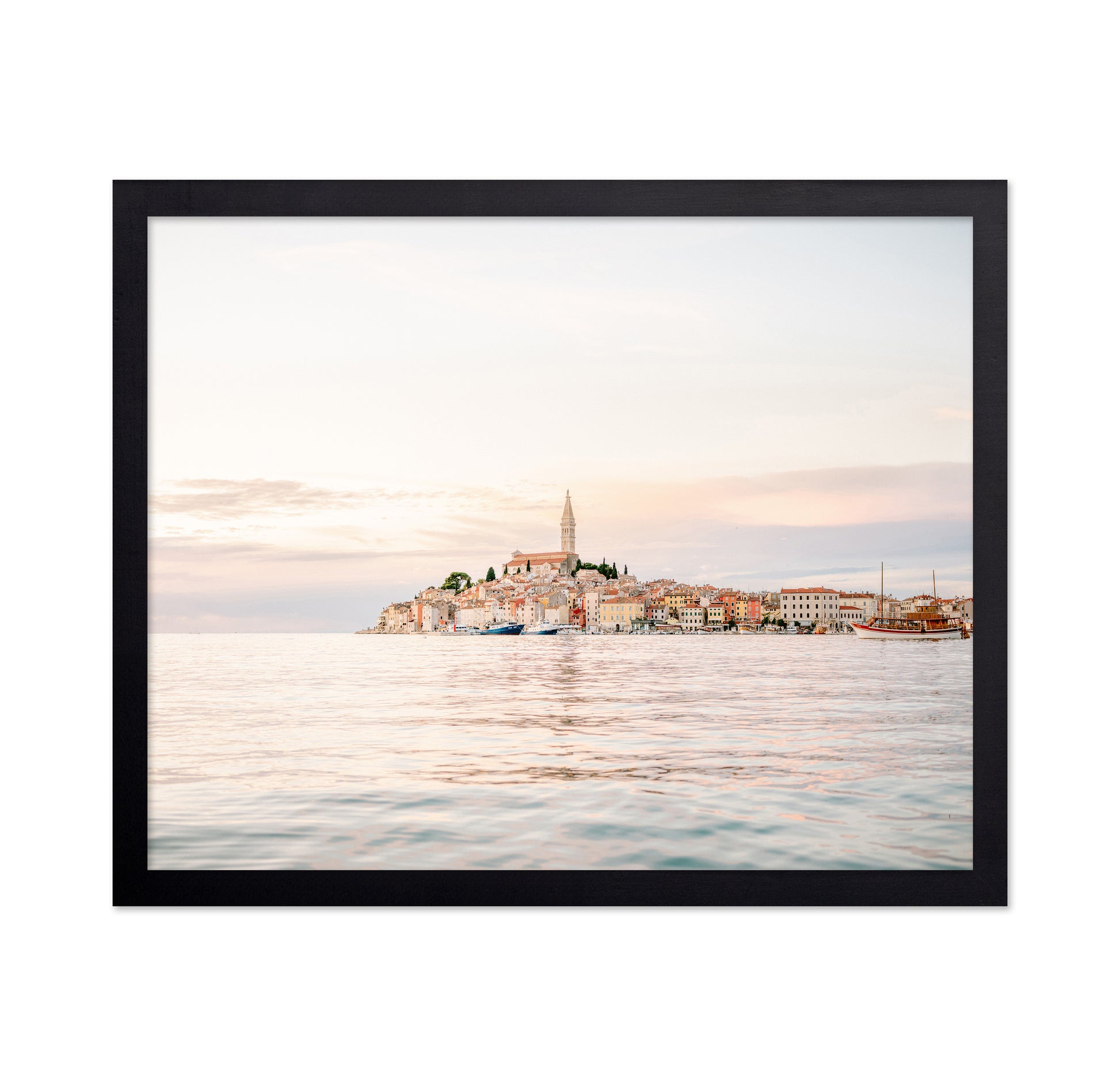 Coastal Town Sunset