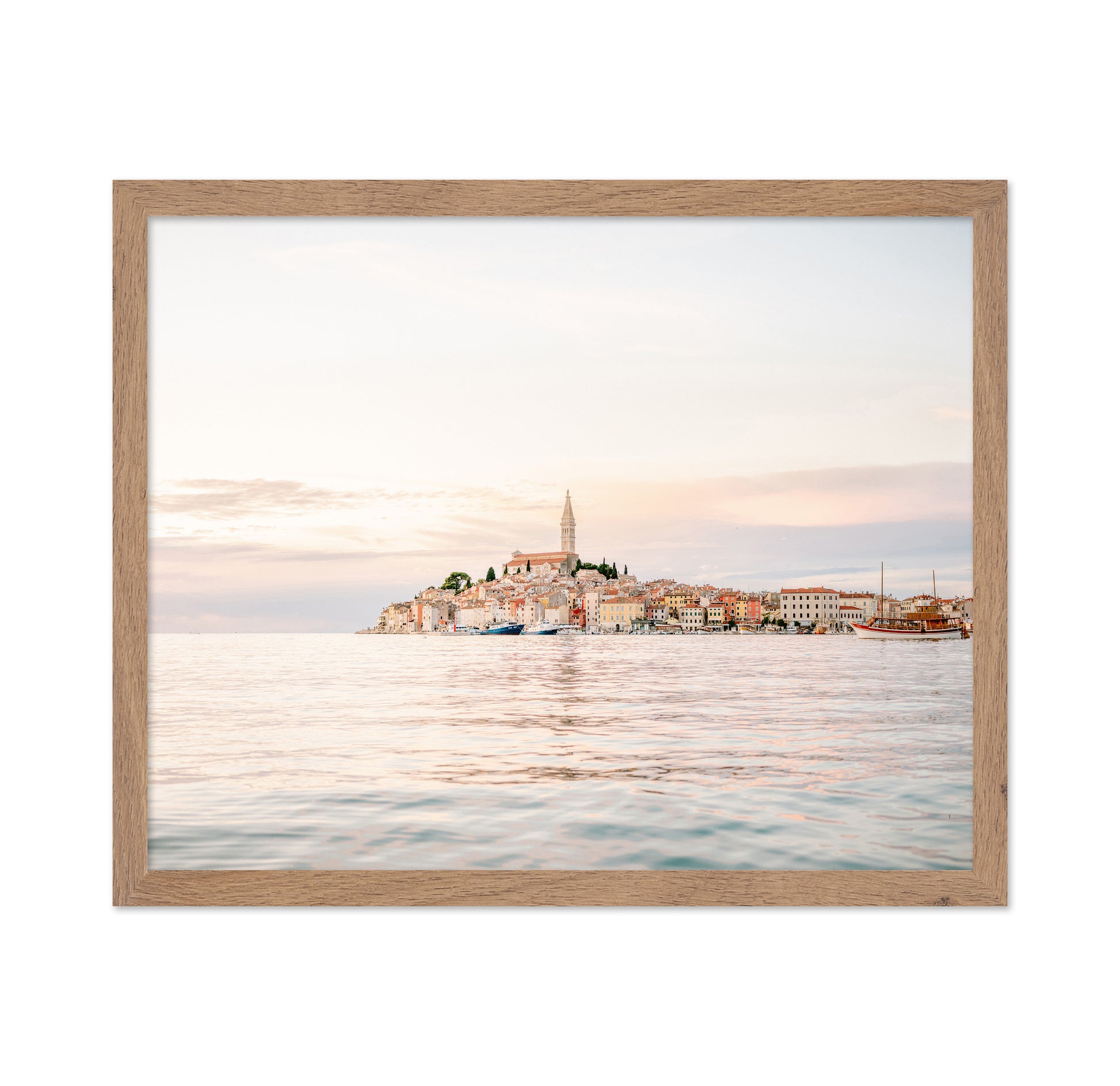 Coastal Town Sunset