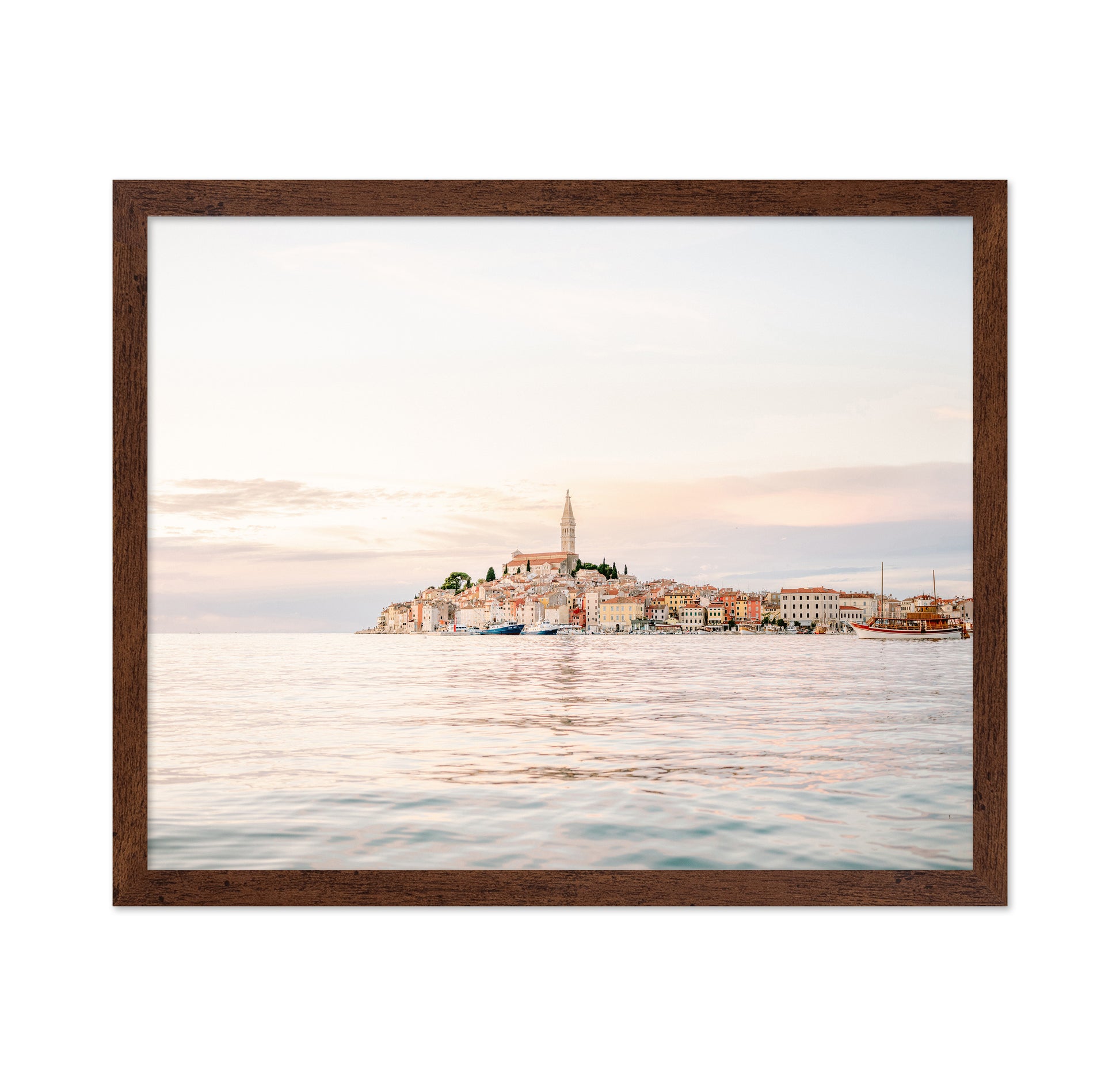Coastal Town Sunset