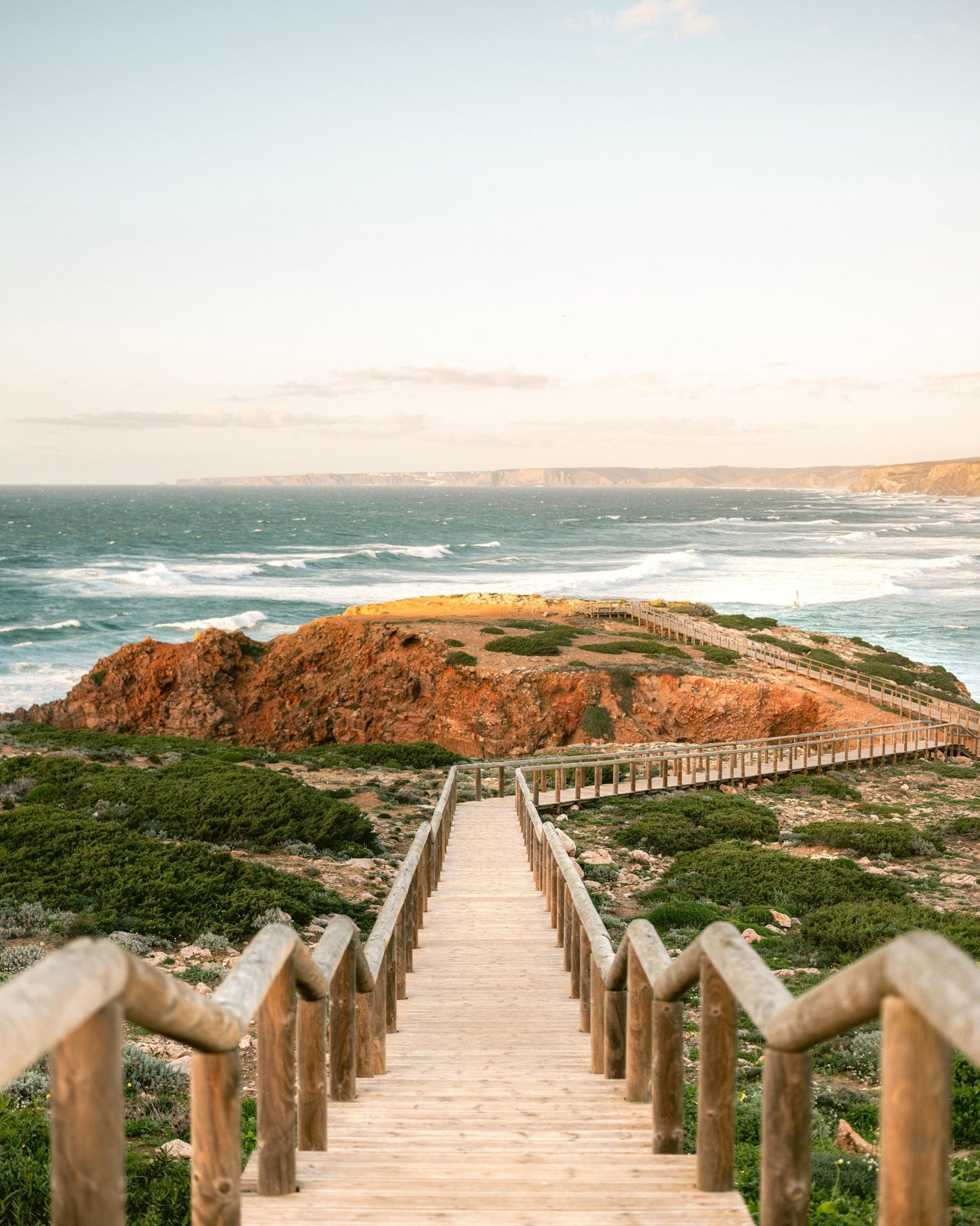 Coastal Boardwalk View