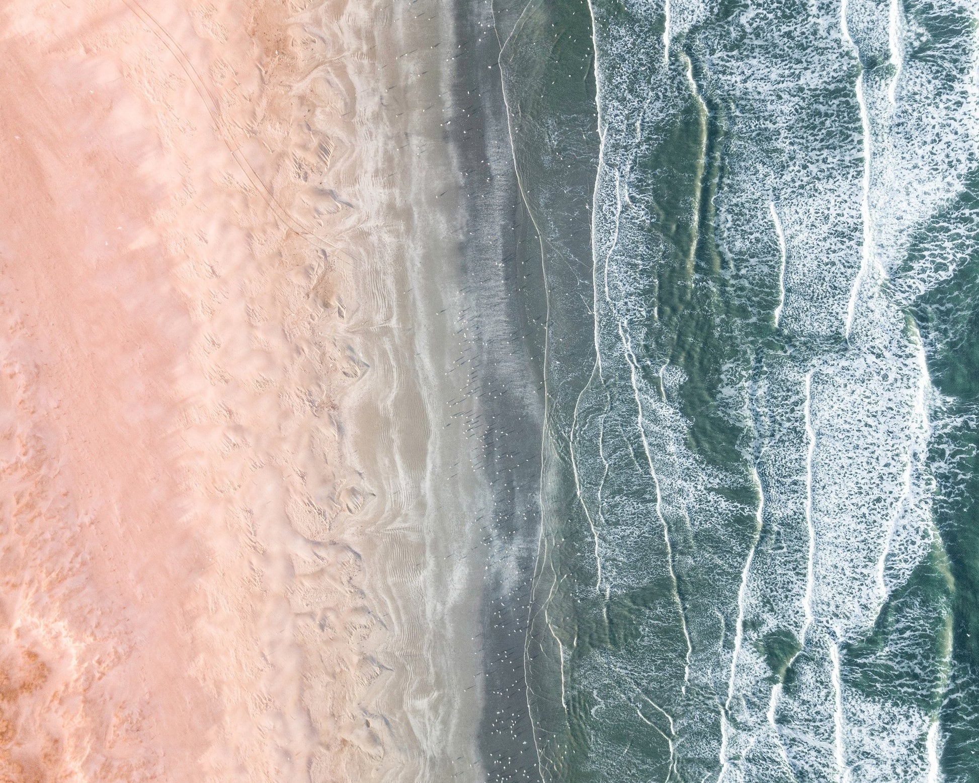 Pink Blue Shoreline