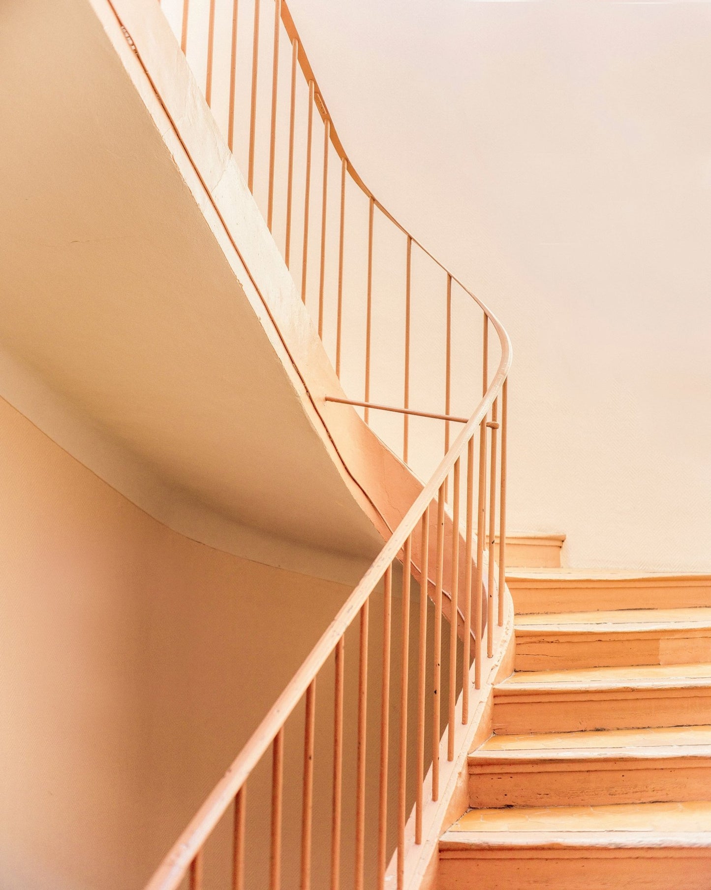 Orange Spiral Stairs