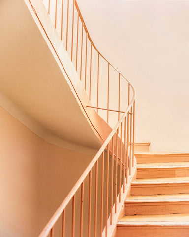 Orange Spiral Stairs