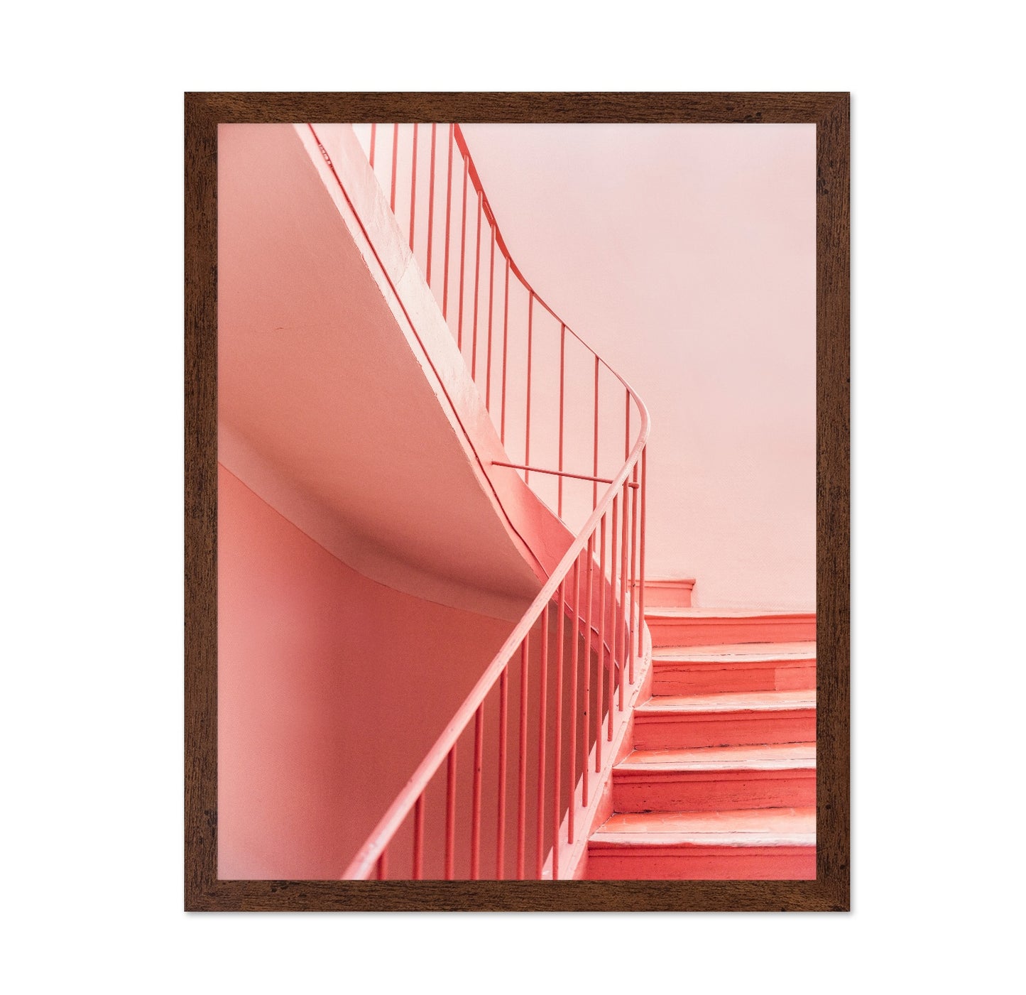 Pink Spiral Stairs