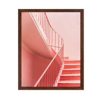 Pink Spiral Stairs