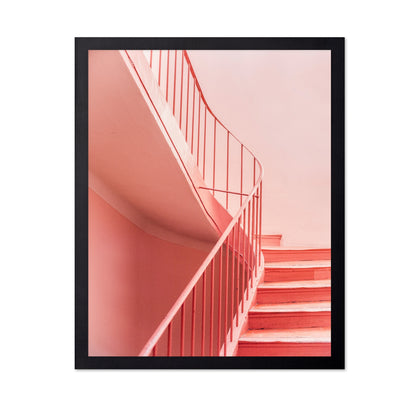 Pink Spiral Stairs