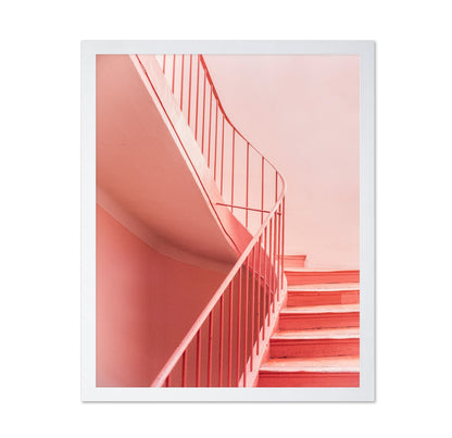 Pink Spiral Stairs