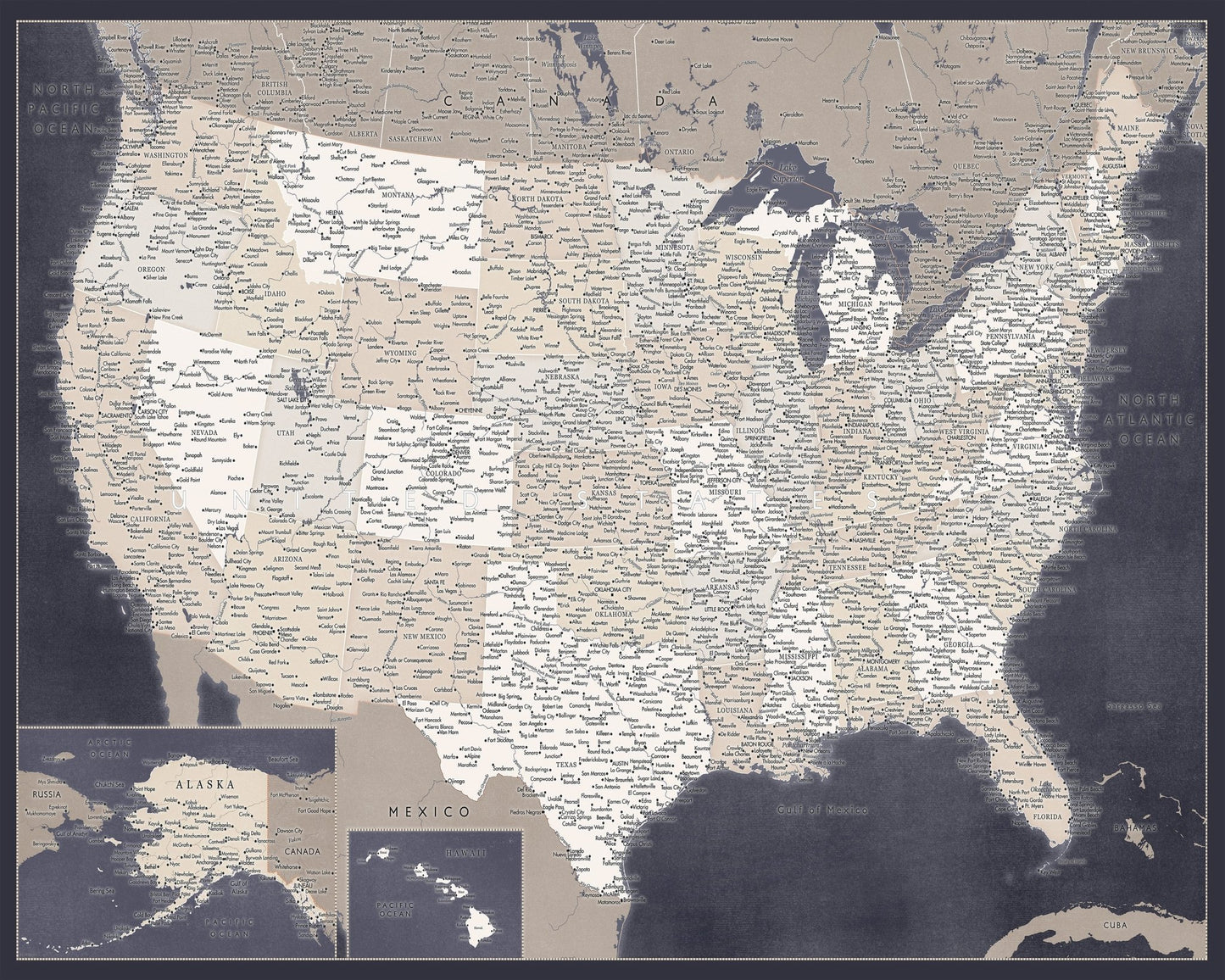 Detailed USA Map