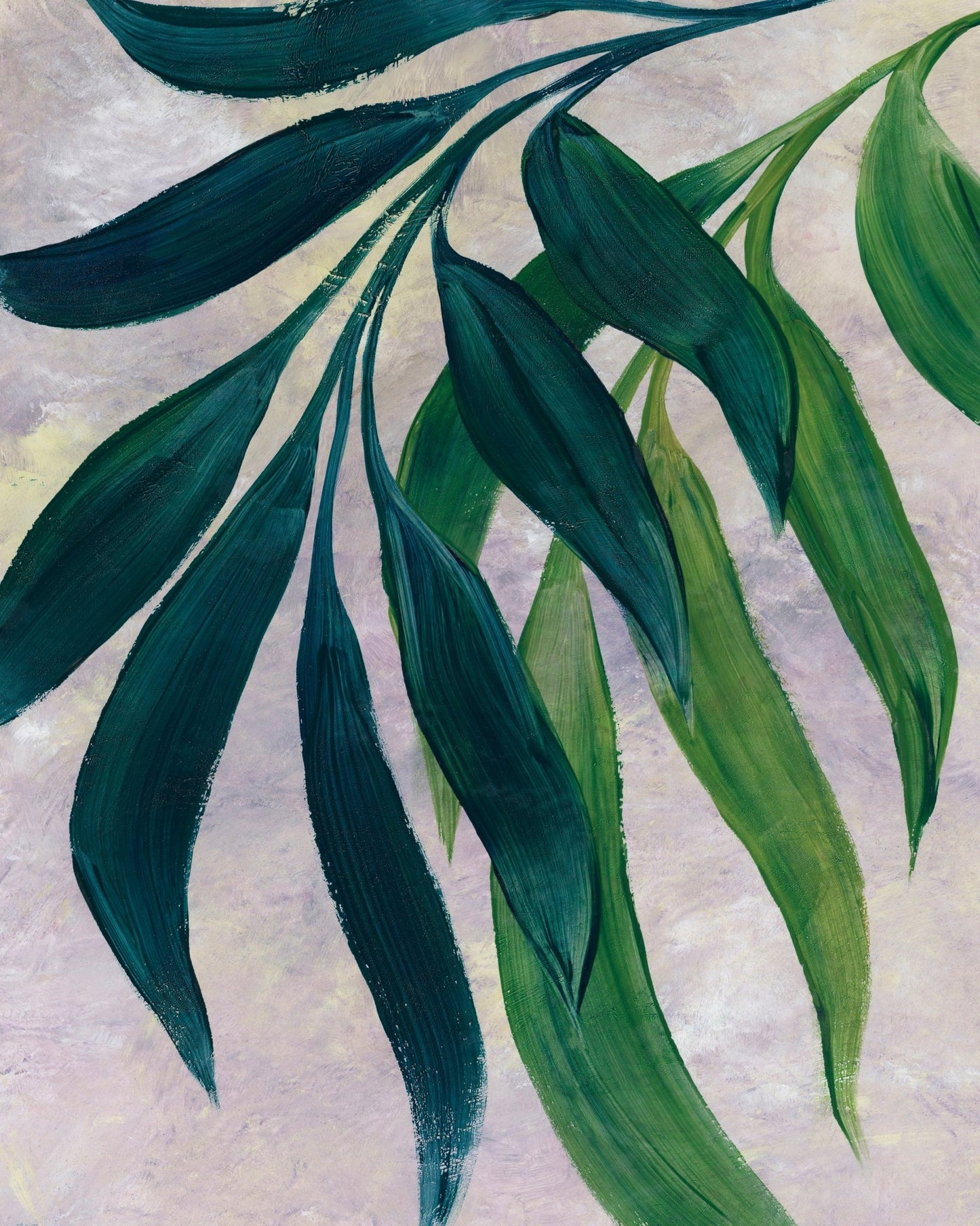 Abstract Green Leaves No1