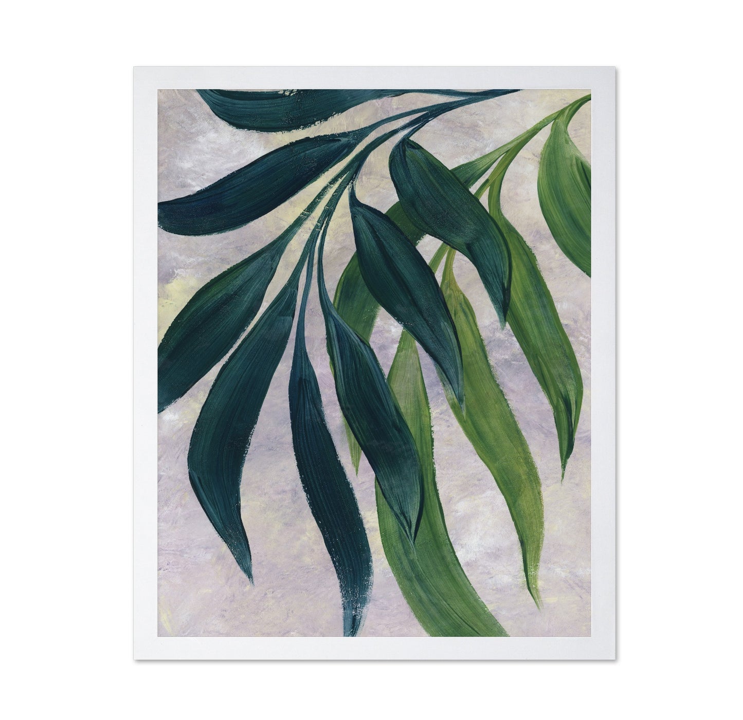 Abstract Green Leaves No1
