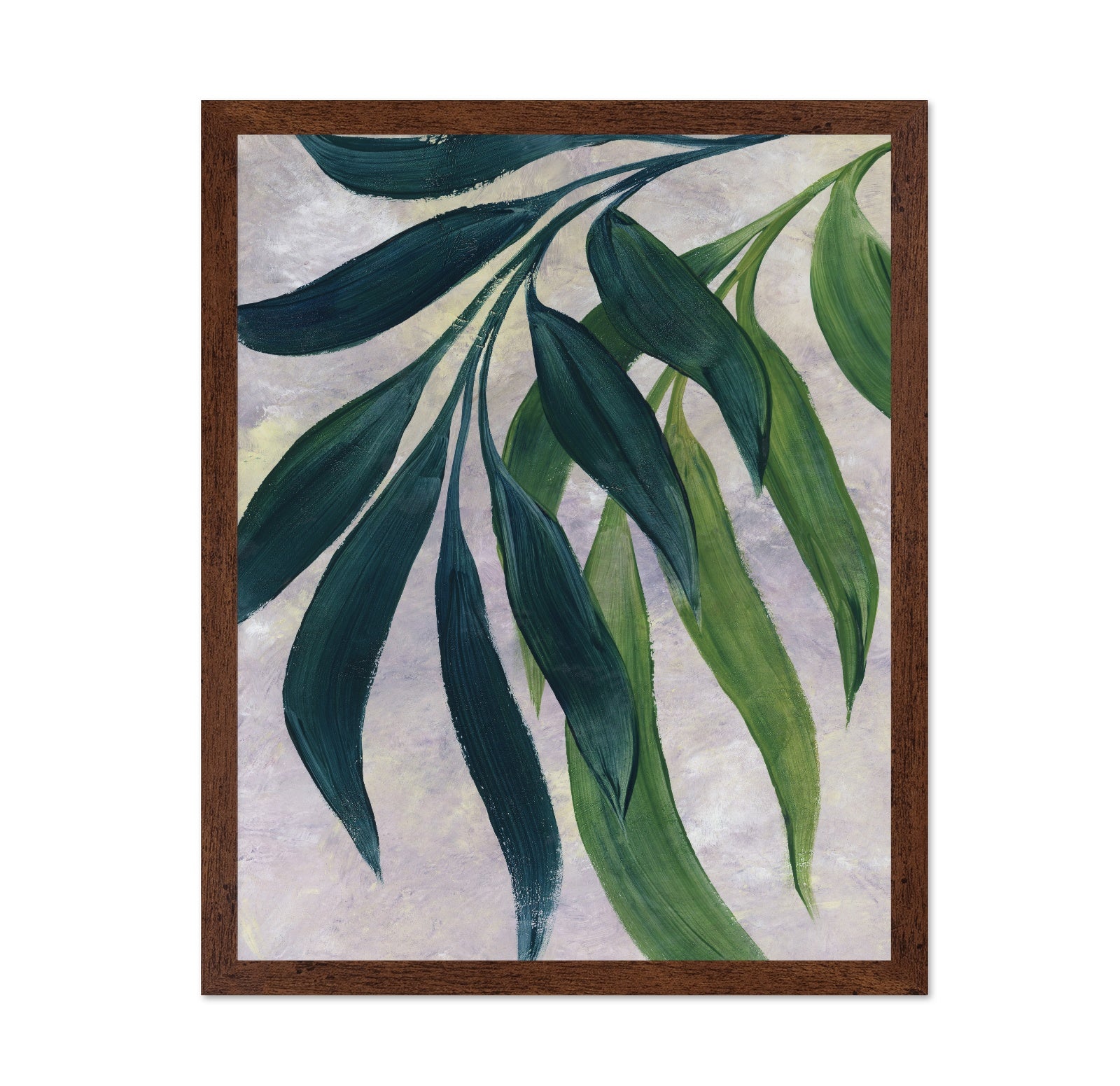 Abstract Green Leaves No1