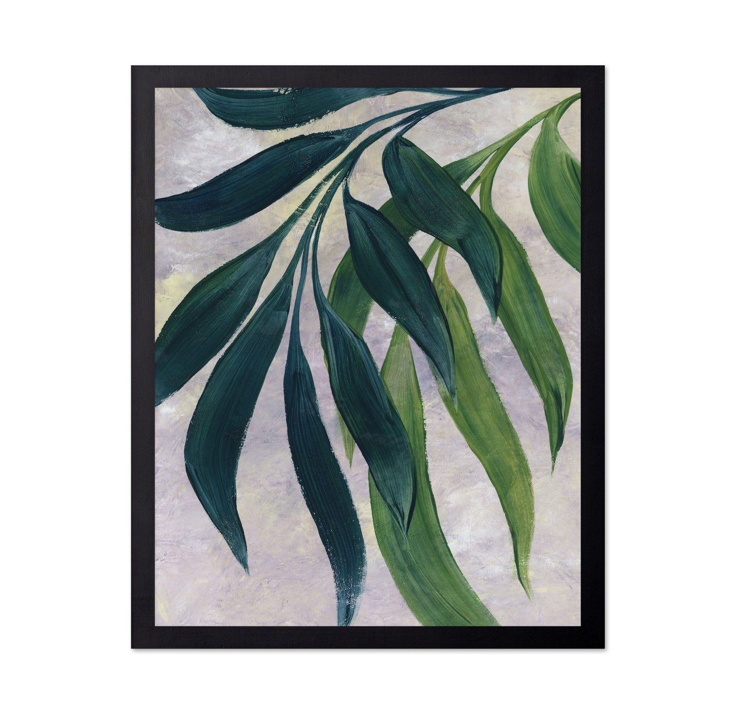 Abstract Green Leaves No1
