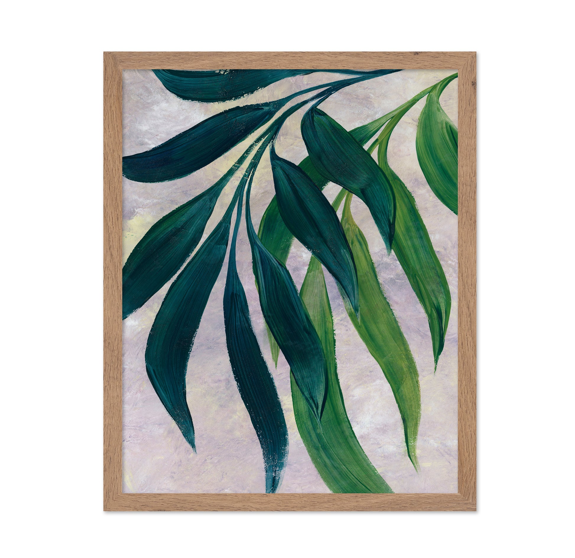Abstract Green Leaves No1