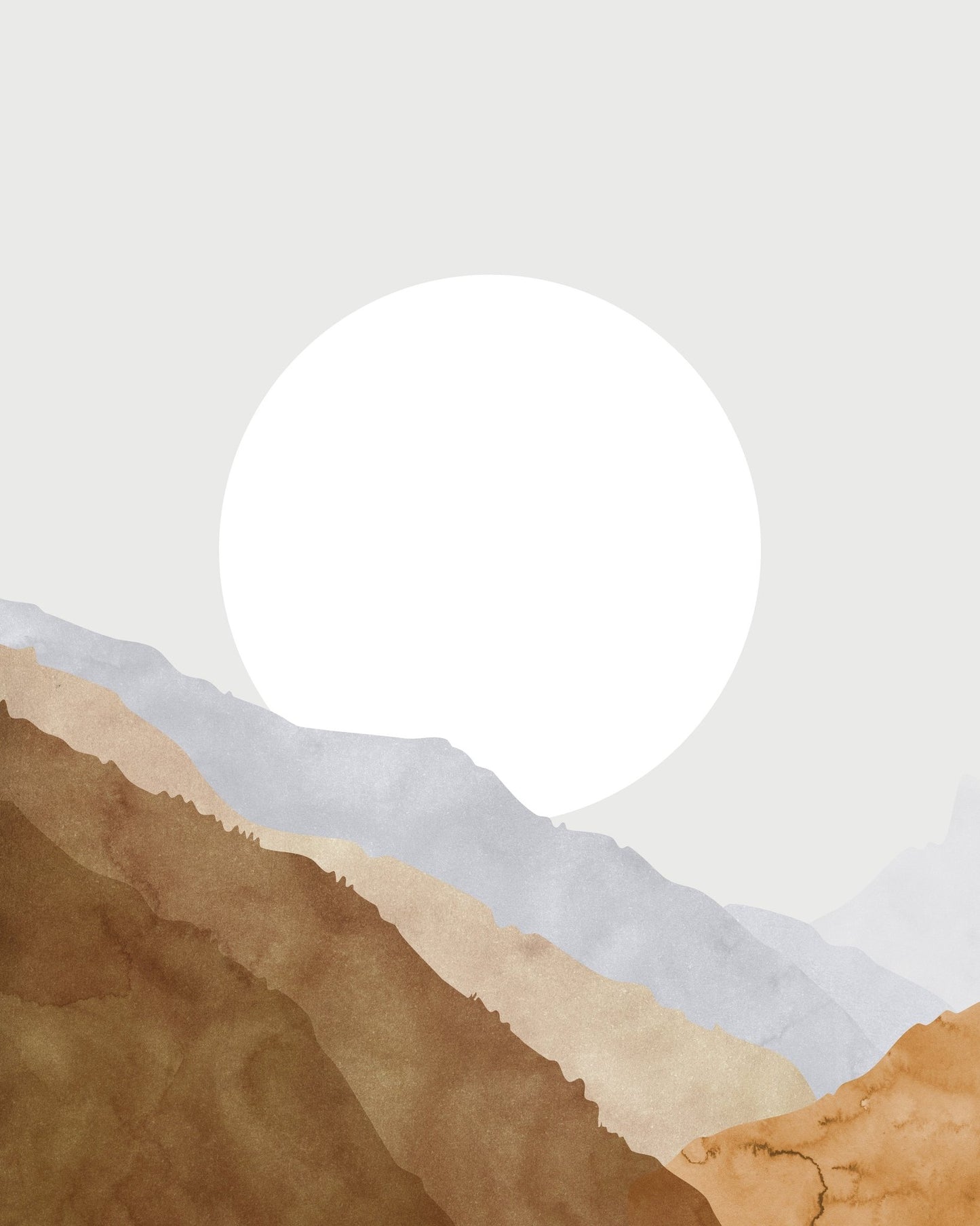Boho Moon Mountains