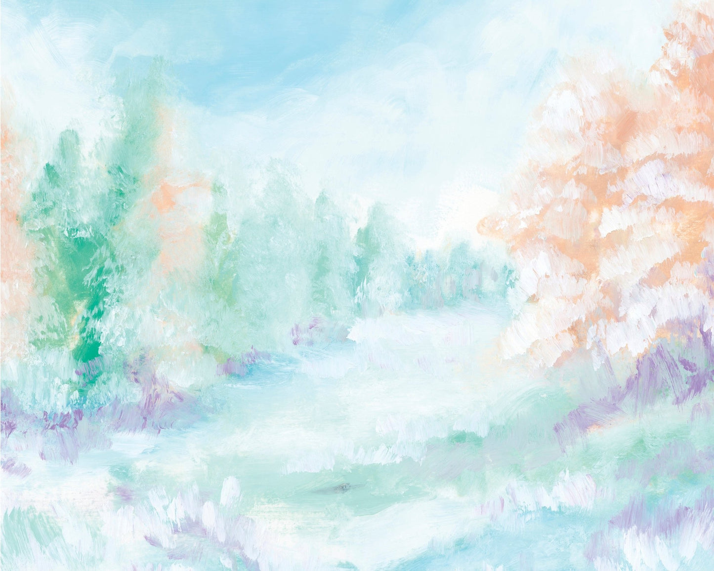 Pastel Winter Landscape