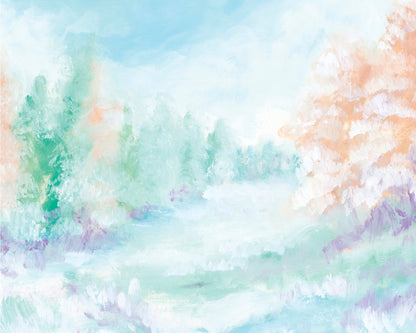 Pastel Winter Landscape