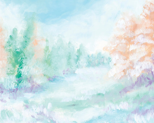 Pastel Winter Landscape