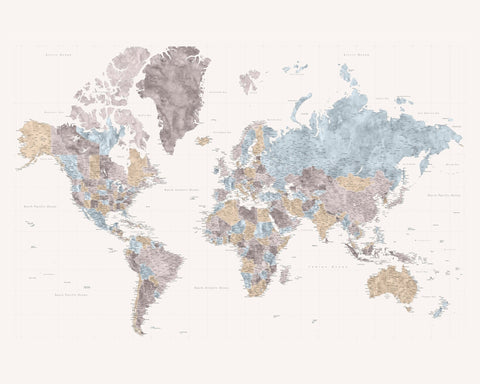 World Map Cities