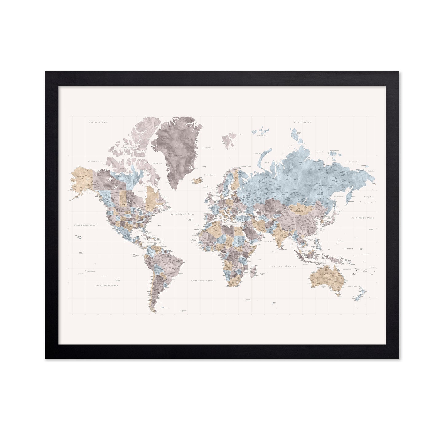 World Map Cities