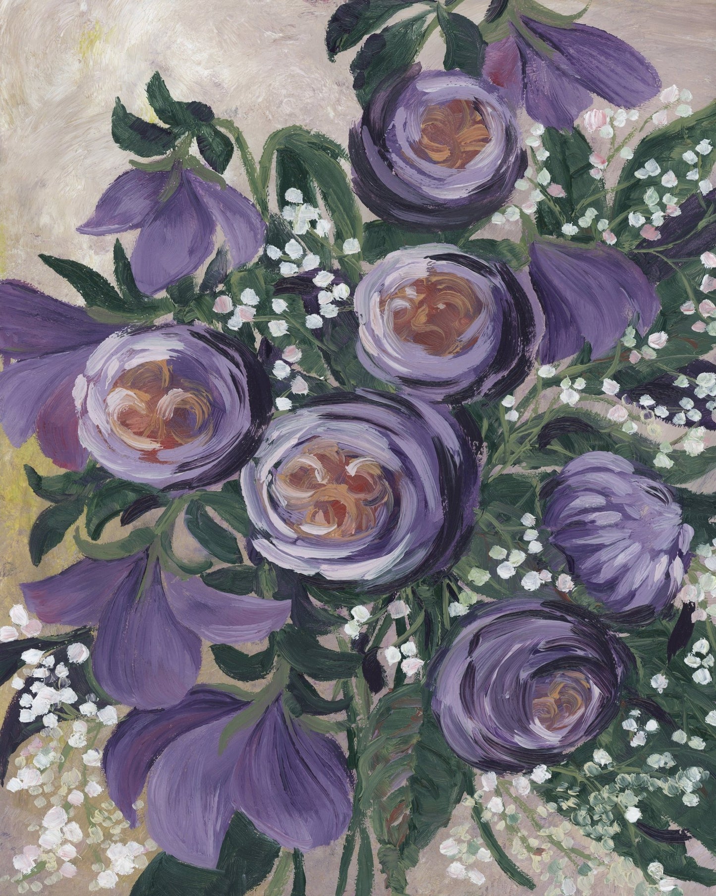 Purple English Roses