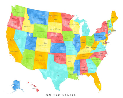 US Map Capitals