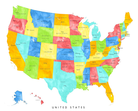 US Map Capitals