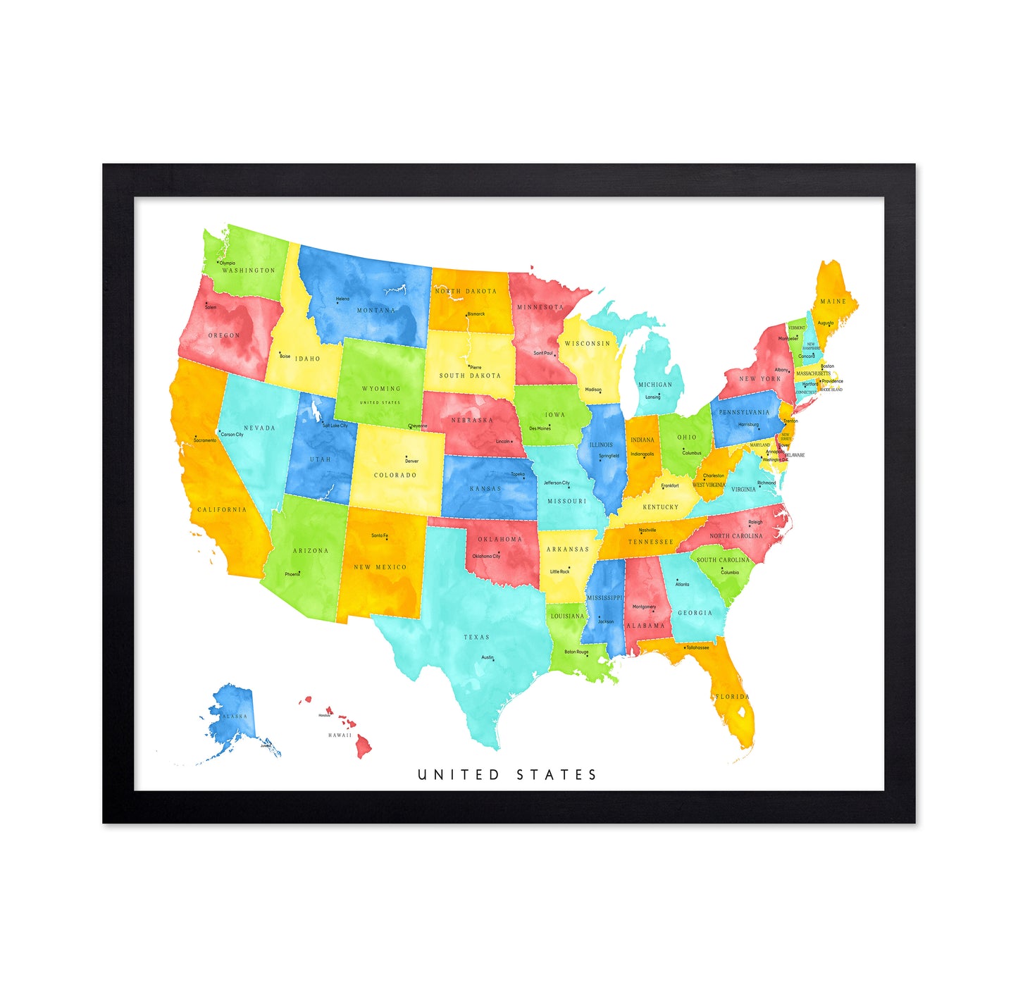 US Map Capitals