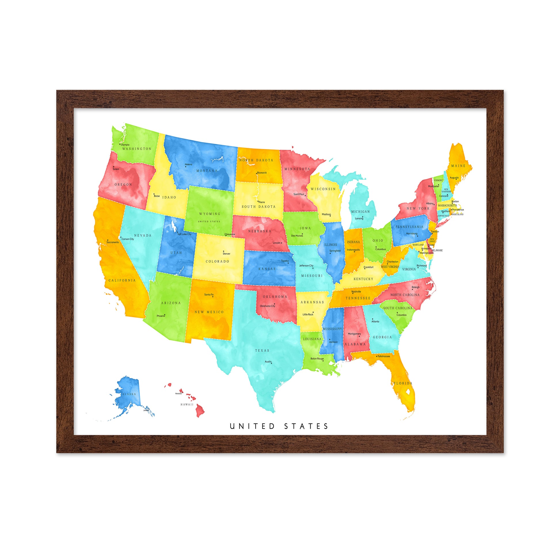 US Map Capitals