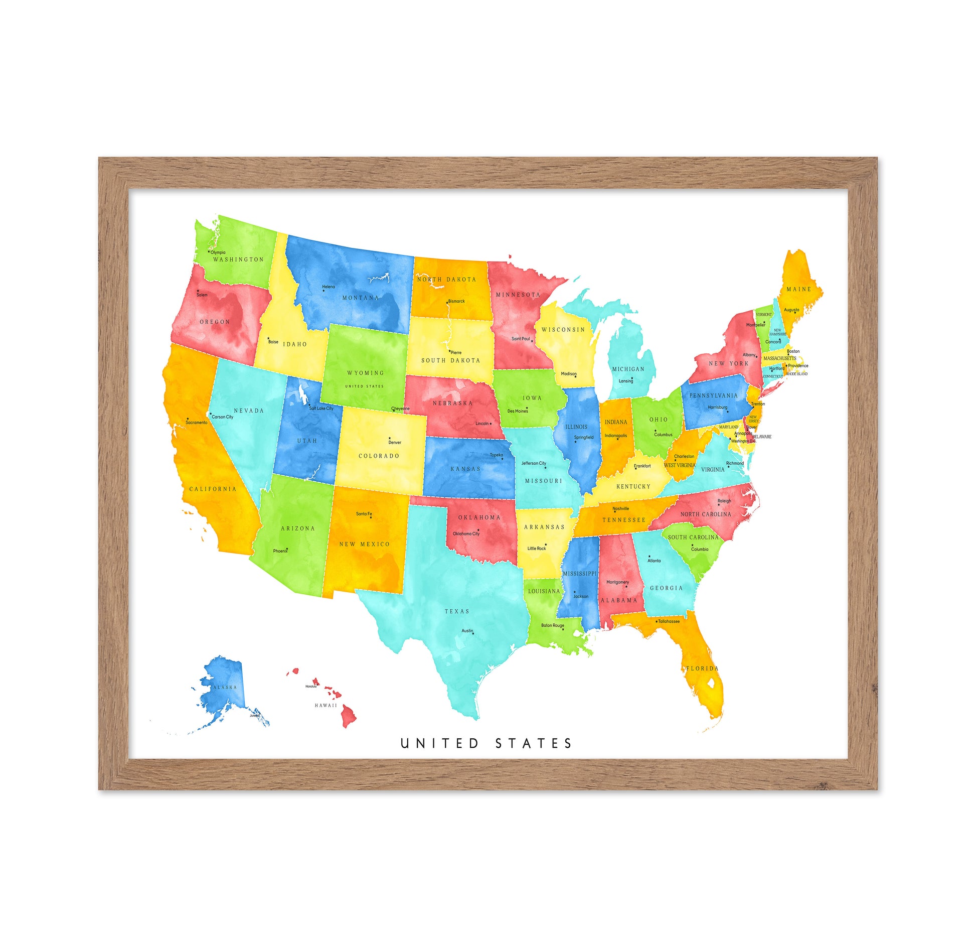 US Map Capitals
