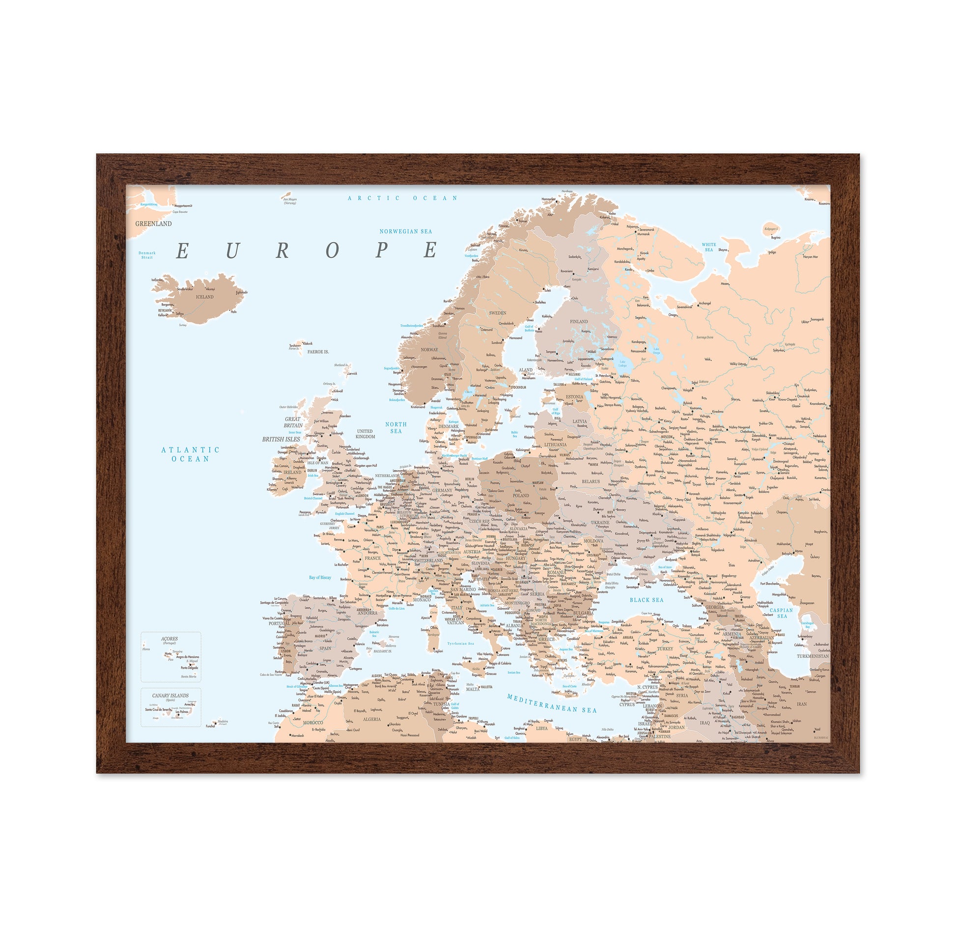 Europe Map Detailed