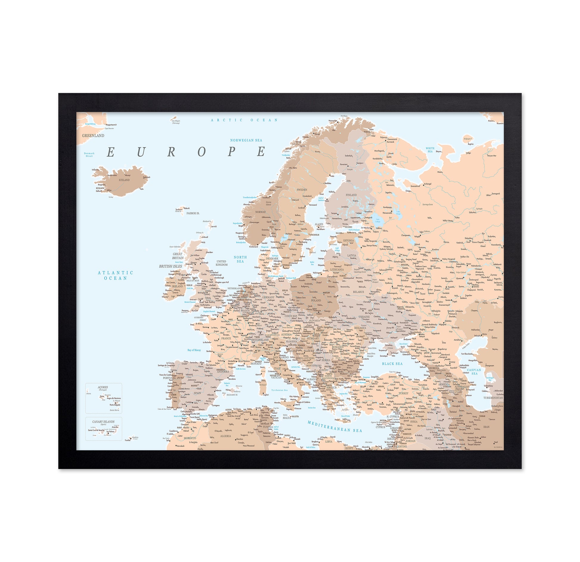 Europe Map Detailed