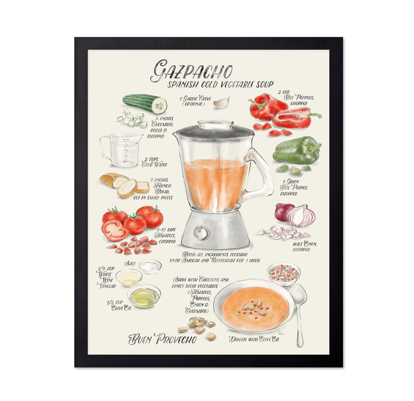 Gazpacho Recipe Art