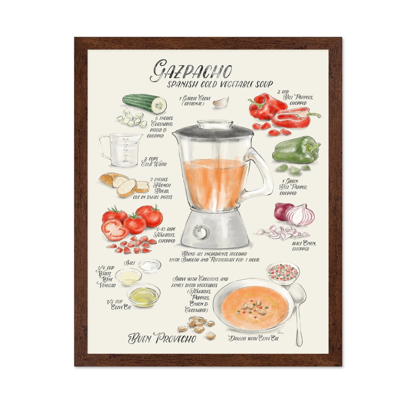Gazpacho Recipe Art