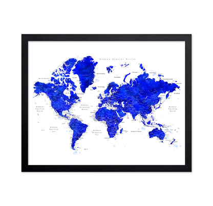 Blue World Map