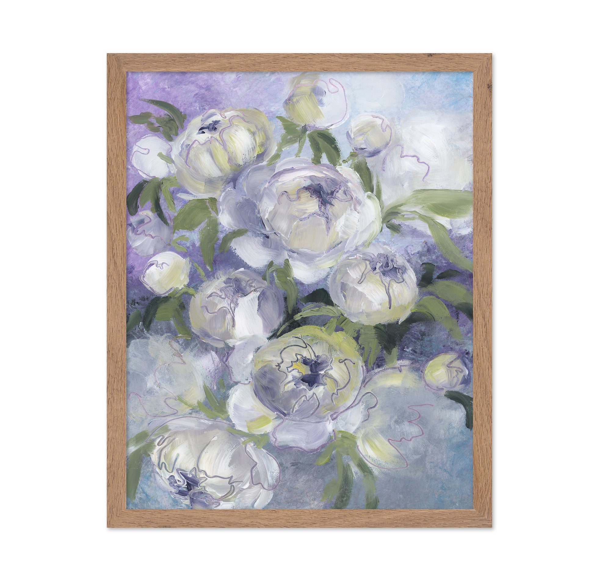 Violet Floral Painting