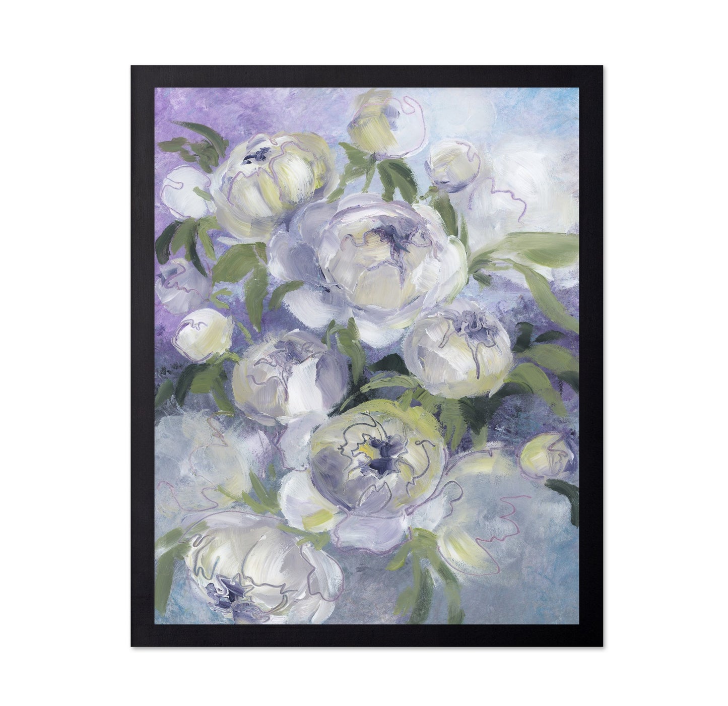 Violet Floral Painting